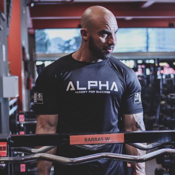 Camiseta Masculina ALPHA Dry Fit Academia Treino Fitness