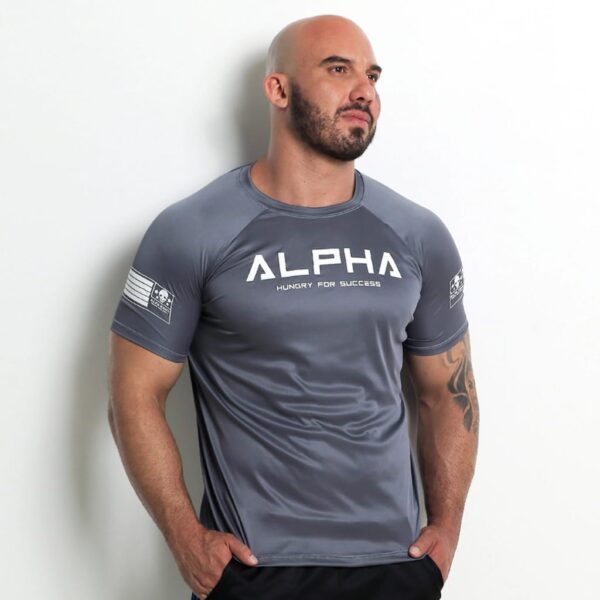 Camiseta Masculina ALPHA Dry Fit Academia Treino Fitness - Image 4