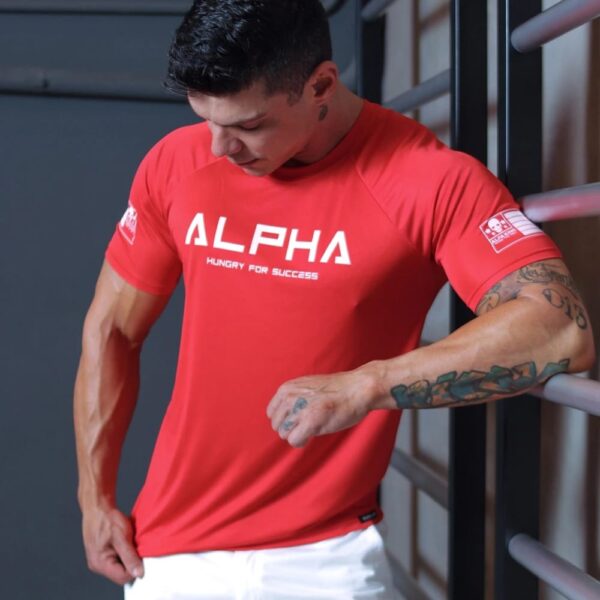 Camiseta Masculina ALPHA Dry Fit Academia Treino Fitness - Image 8